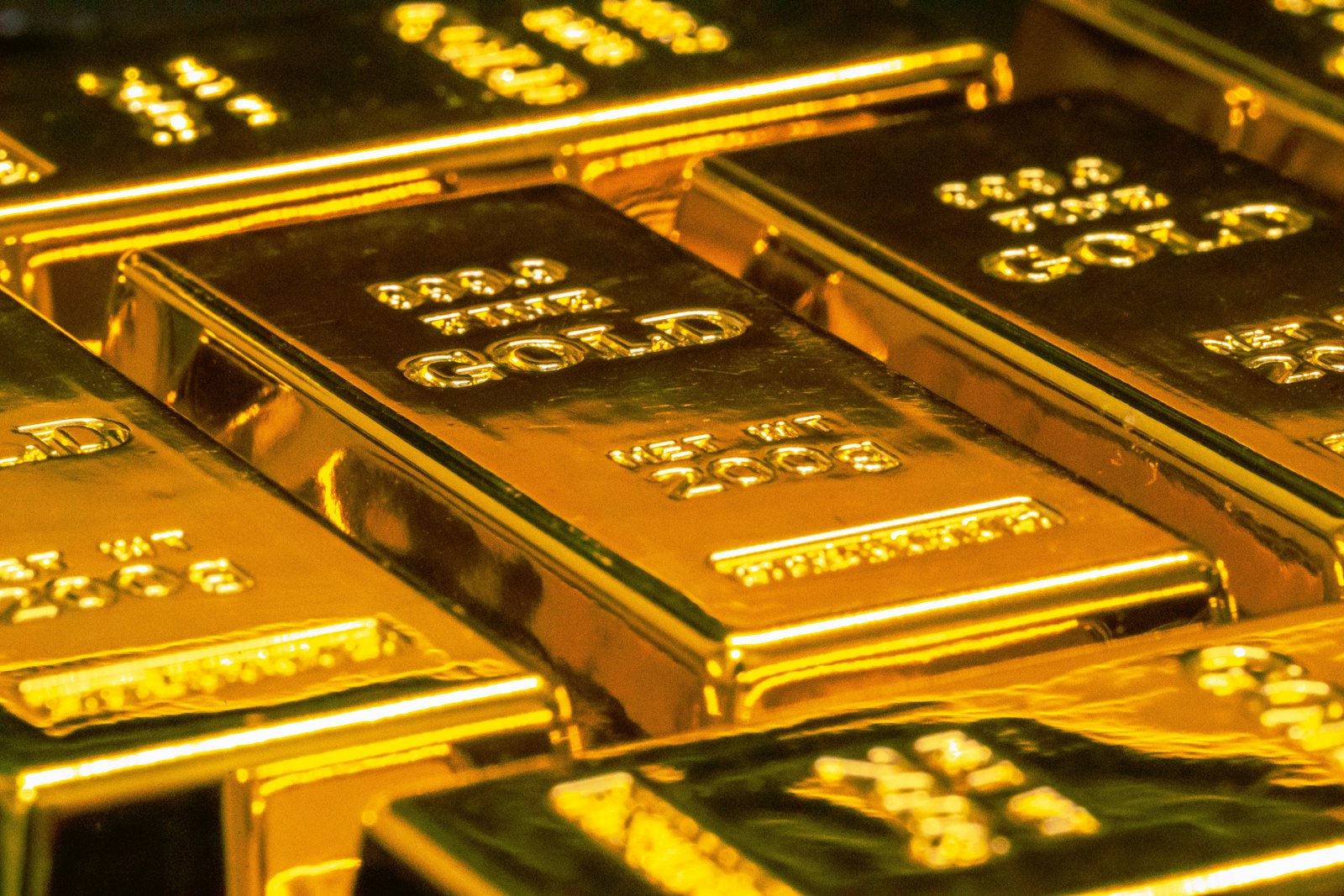 Stamped gold bars for sale and inspection
